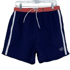 Bugatti - men's swimming trunks navy & white striped sz large